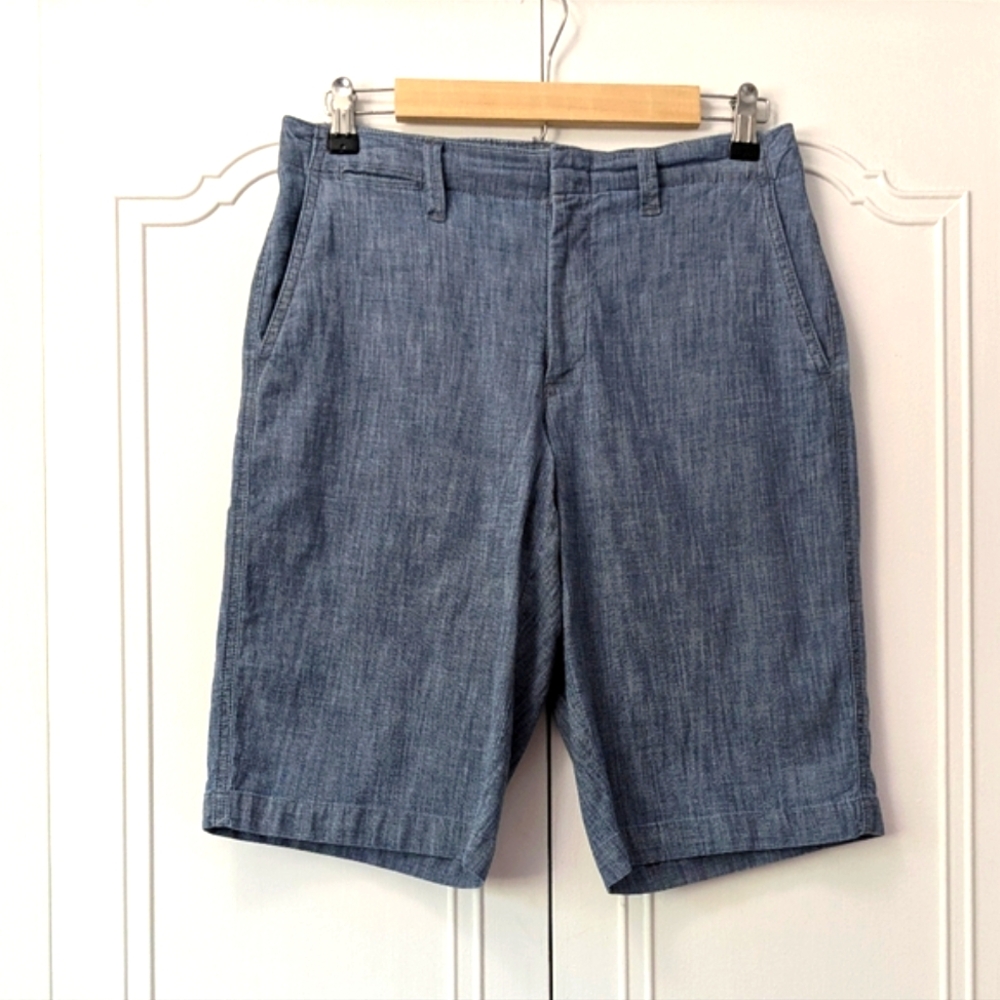 Lands' End Gray Jean Shorts Versatile Design